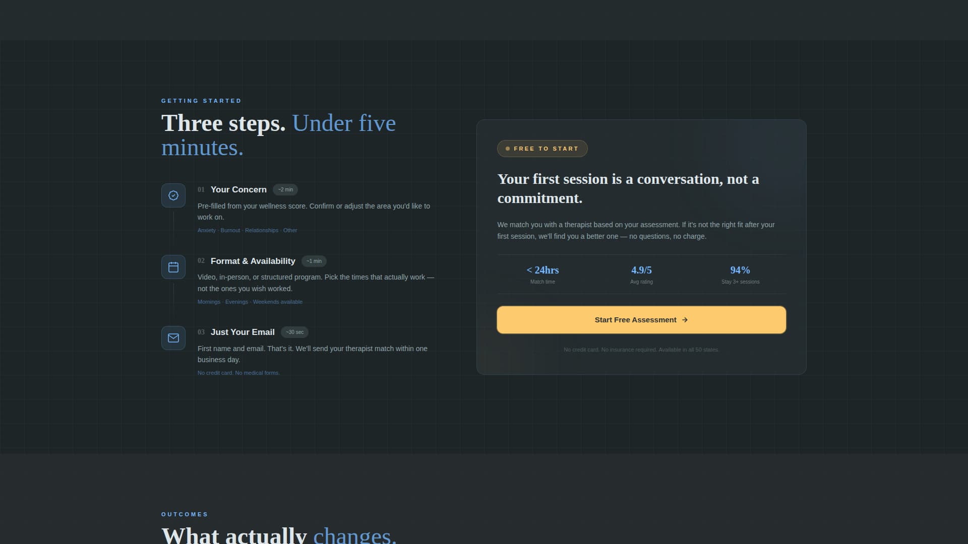 Attune - Insightful Therapy Landing Page Template