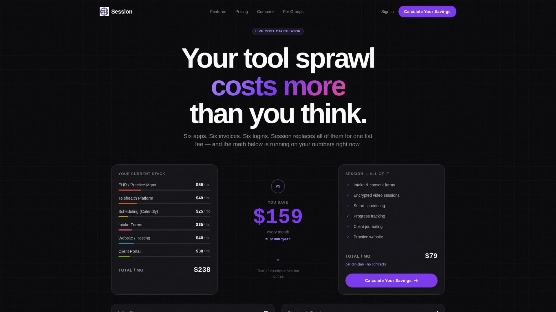 Session - Powerful TherapyPractice Landing Page Template