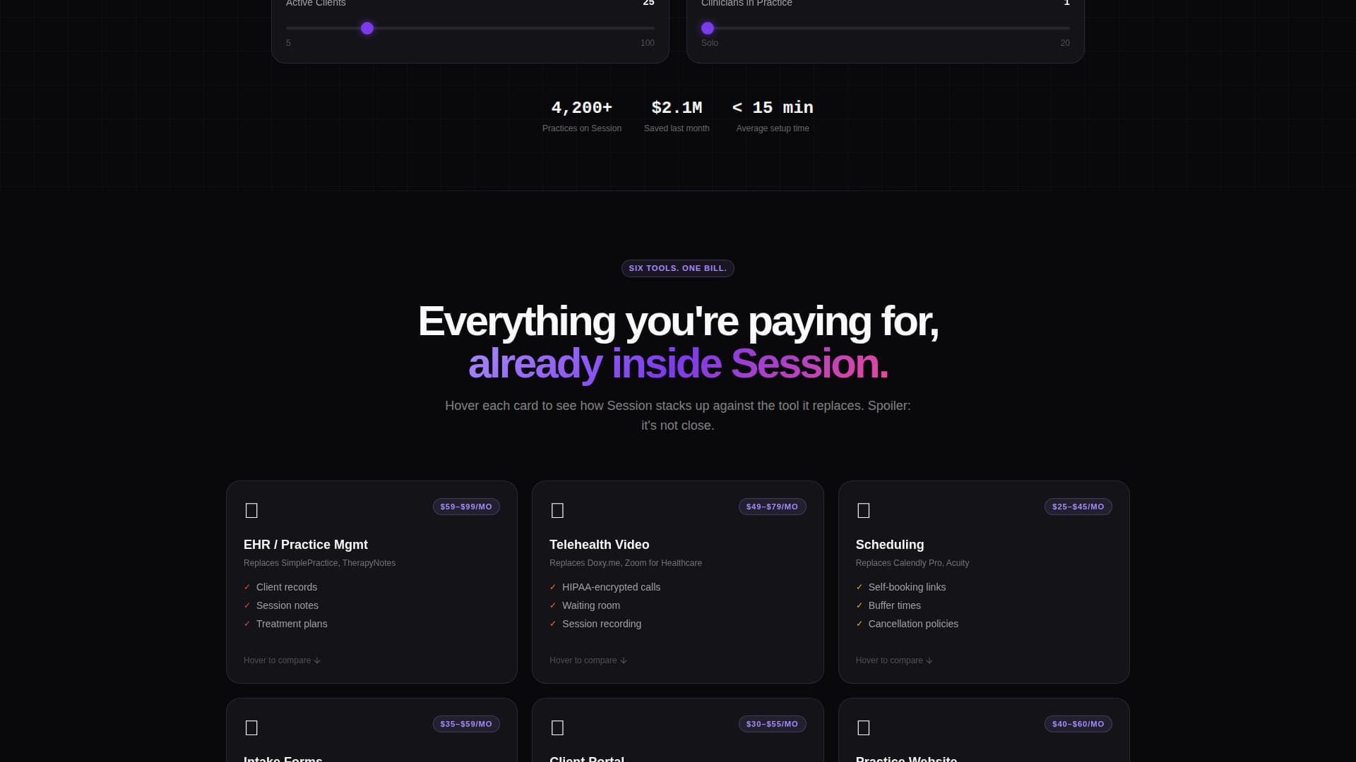 Session - Powerful TherapyPractice Landing Page Template