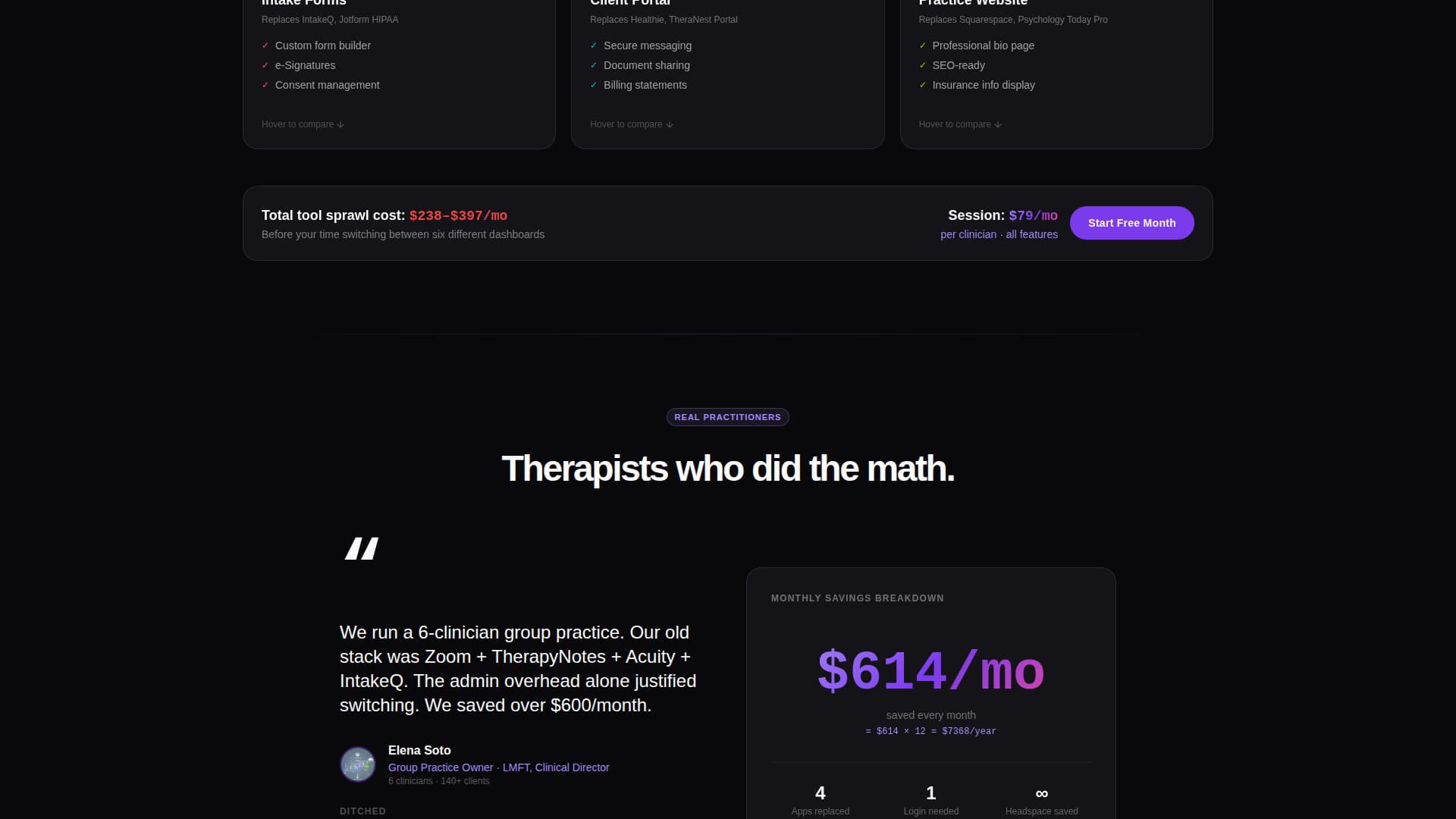 Session - Powerful TherapyPractice Landing Page Template