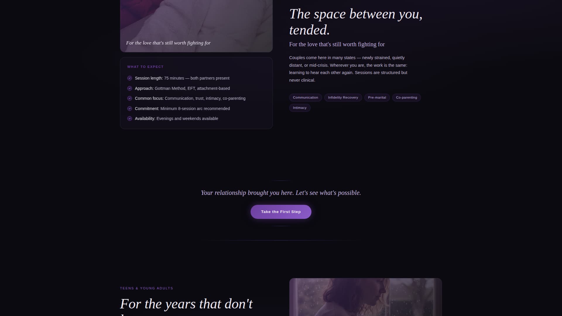 Presence - Calming Therapy Landing Page Template