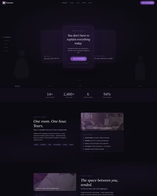 Presence - Calming Therapy Landing Page Template