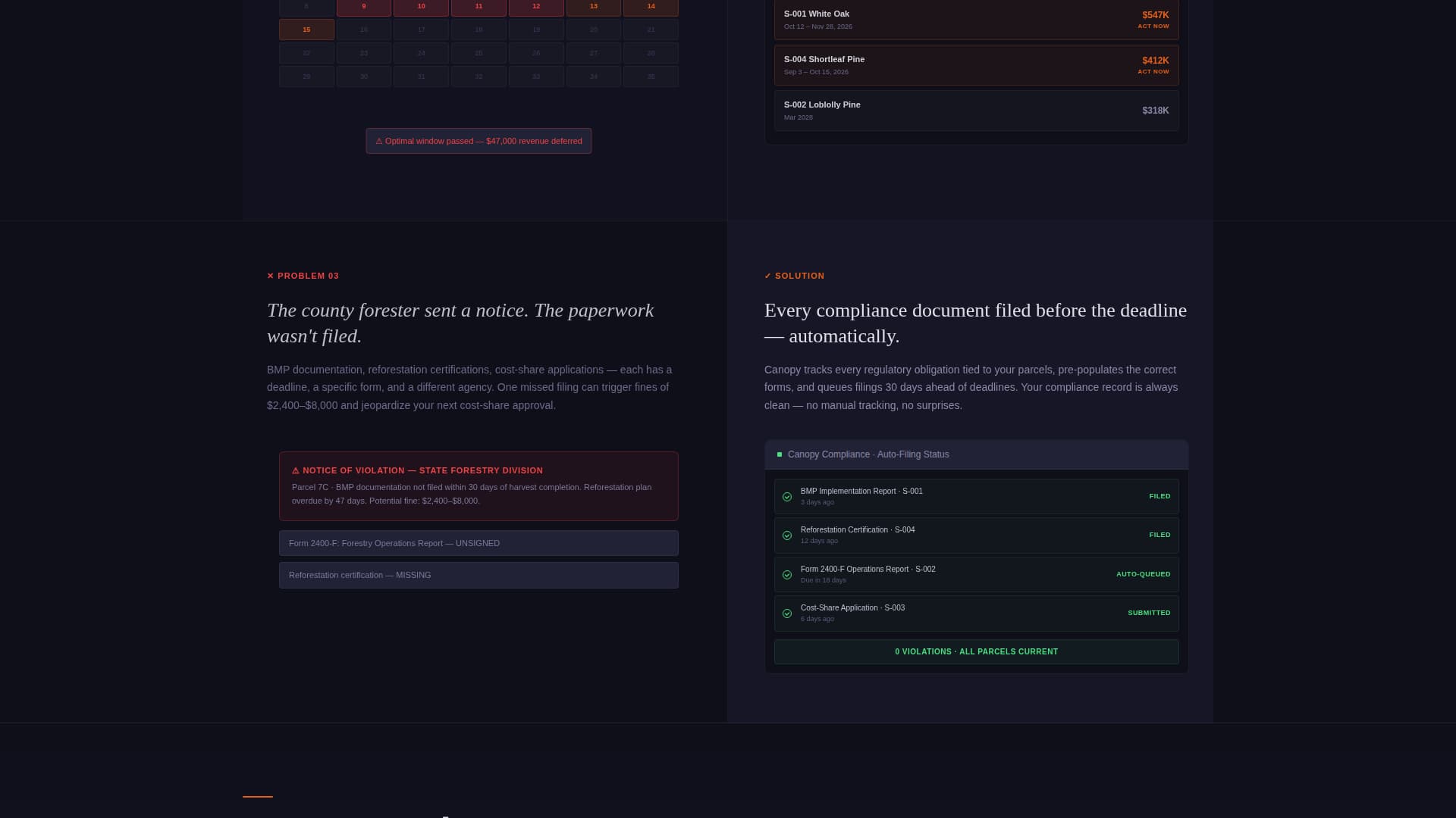 Canopy - Powerful Forestry Landing Page Template