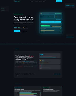 Ingest - Powerful Time Series Database Landing Page Template