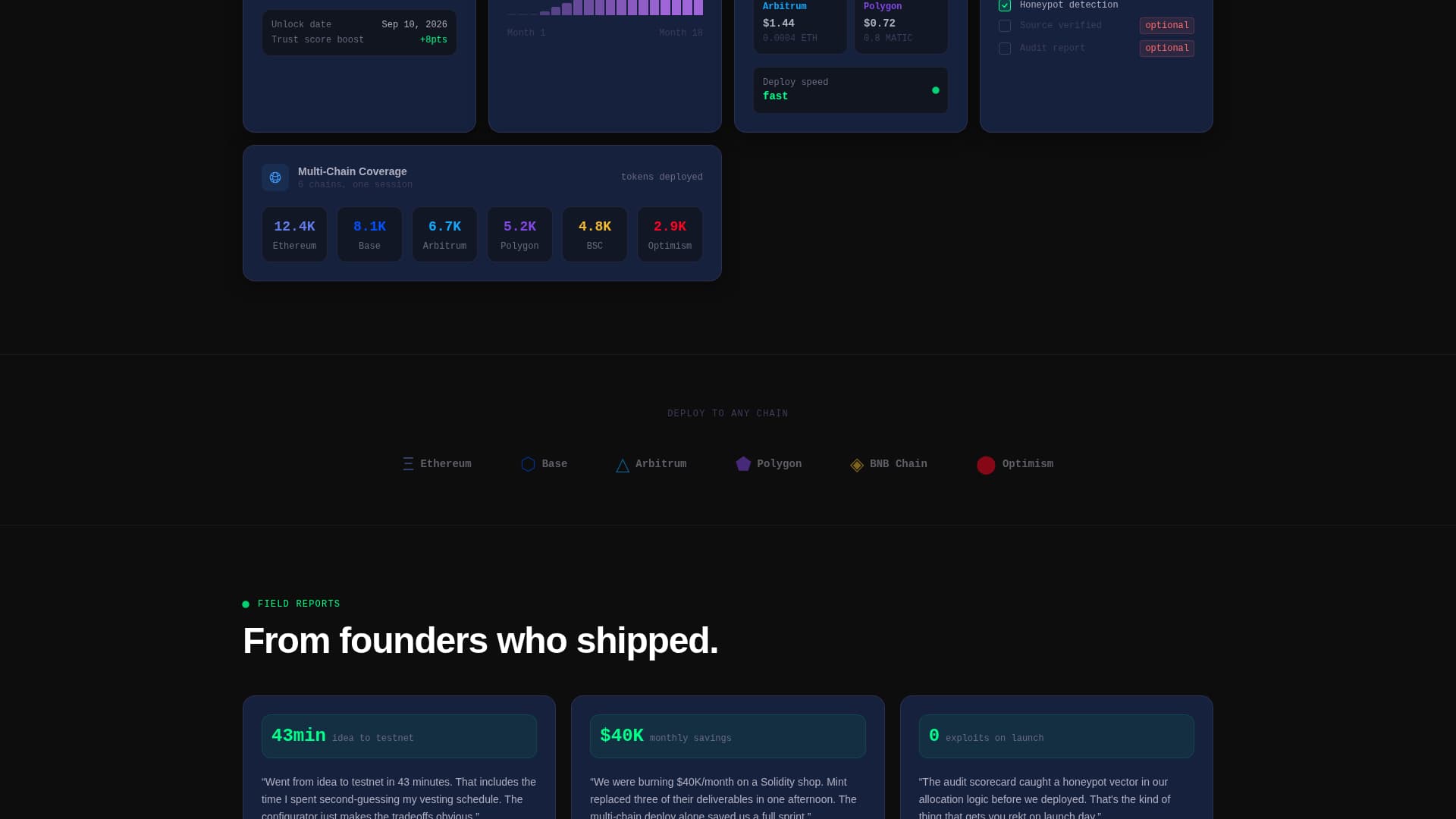 Mint - Powerful Token Launchpad Landing Page Template