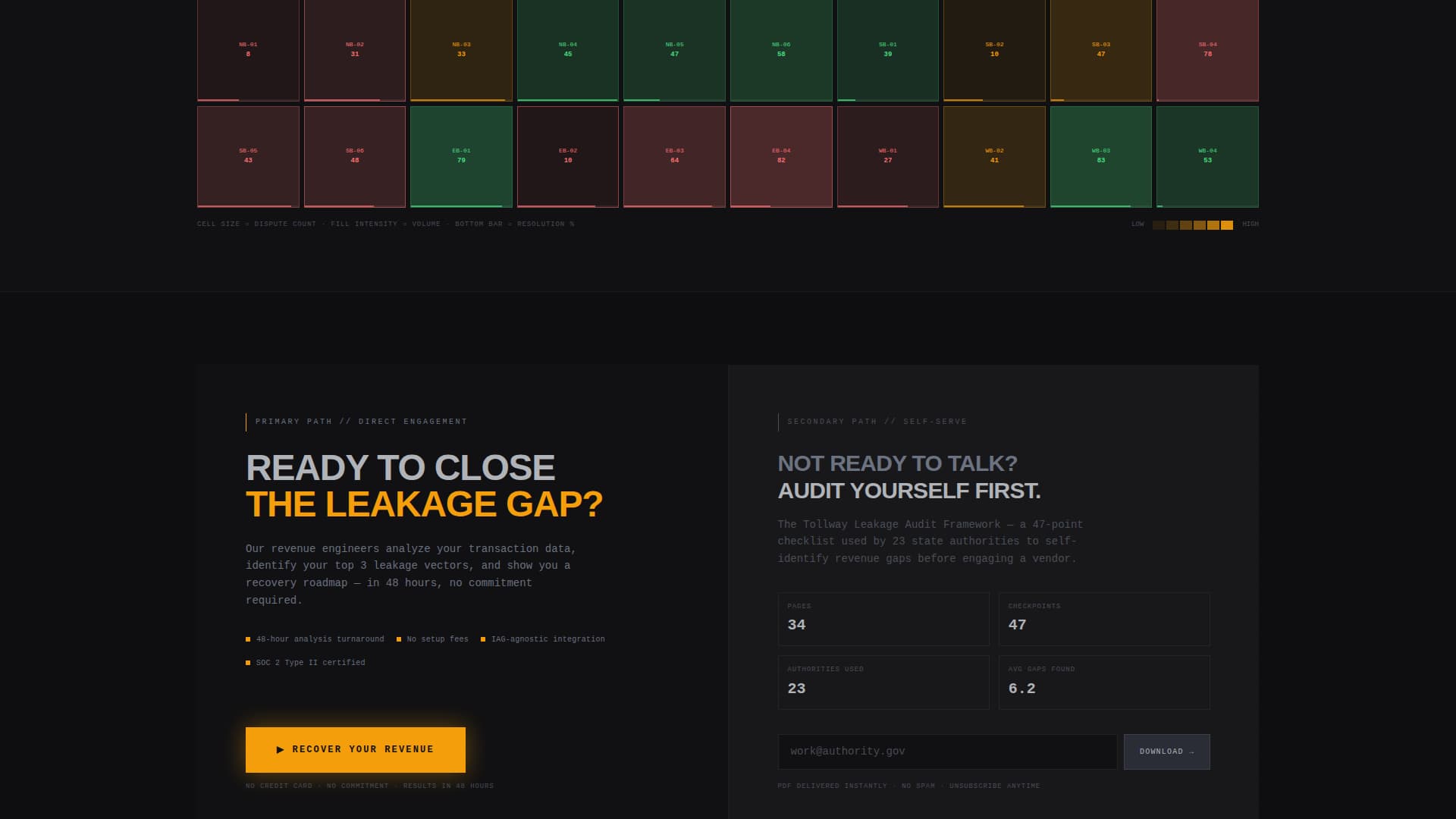 Tollway - Powerful Revenue Landing Page Template