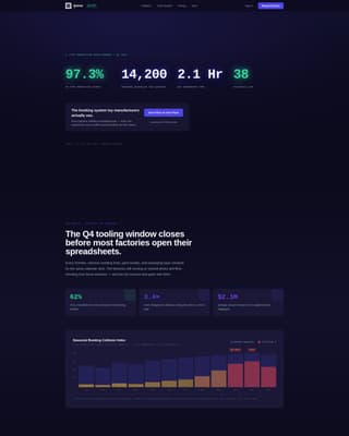 Queue - Powerful Manufacturing Landing Page Template