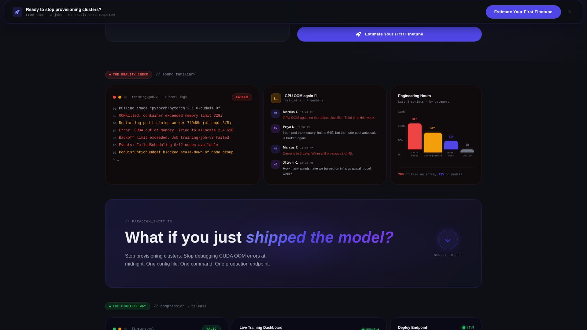 Finetune - Powerful Transfer Learning Landing Page Template