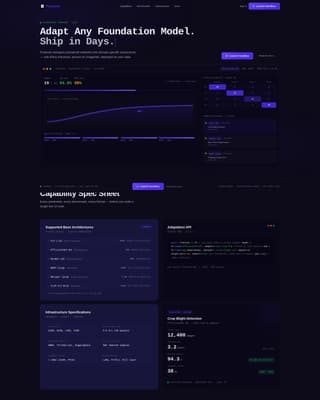 Finetune - Precision Transfer Learning Landing Page Template