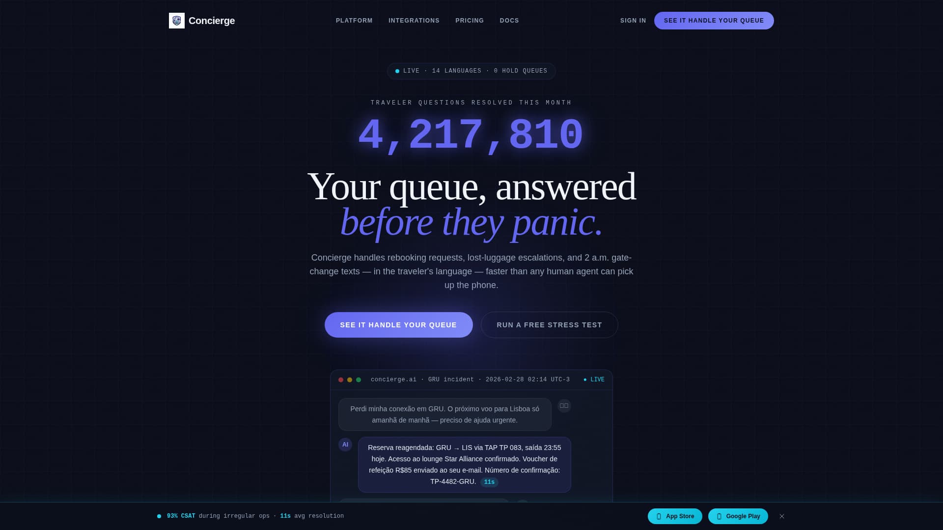 Concierge - Intelligent Travel Landing Page Template