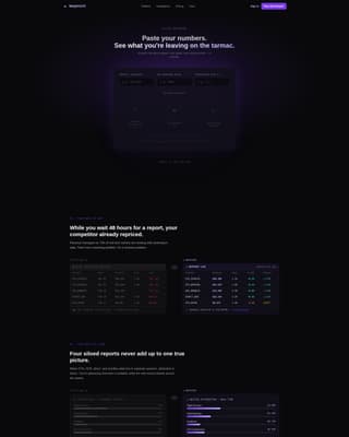 Waypoint - Intelligent Travel Analytics Landing Page Template