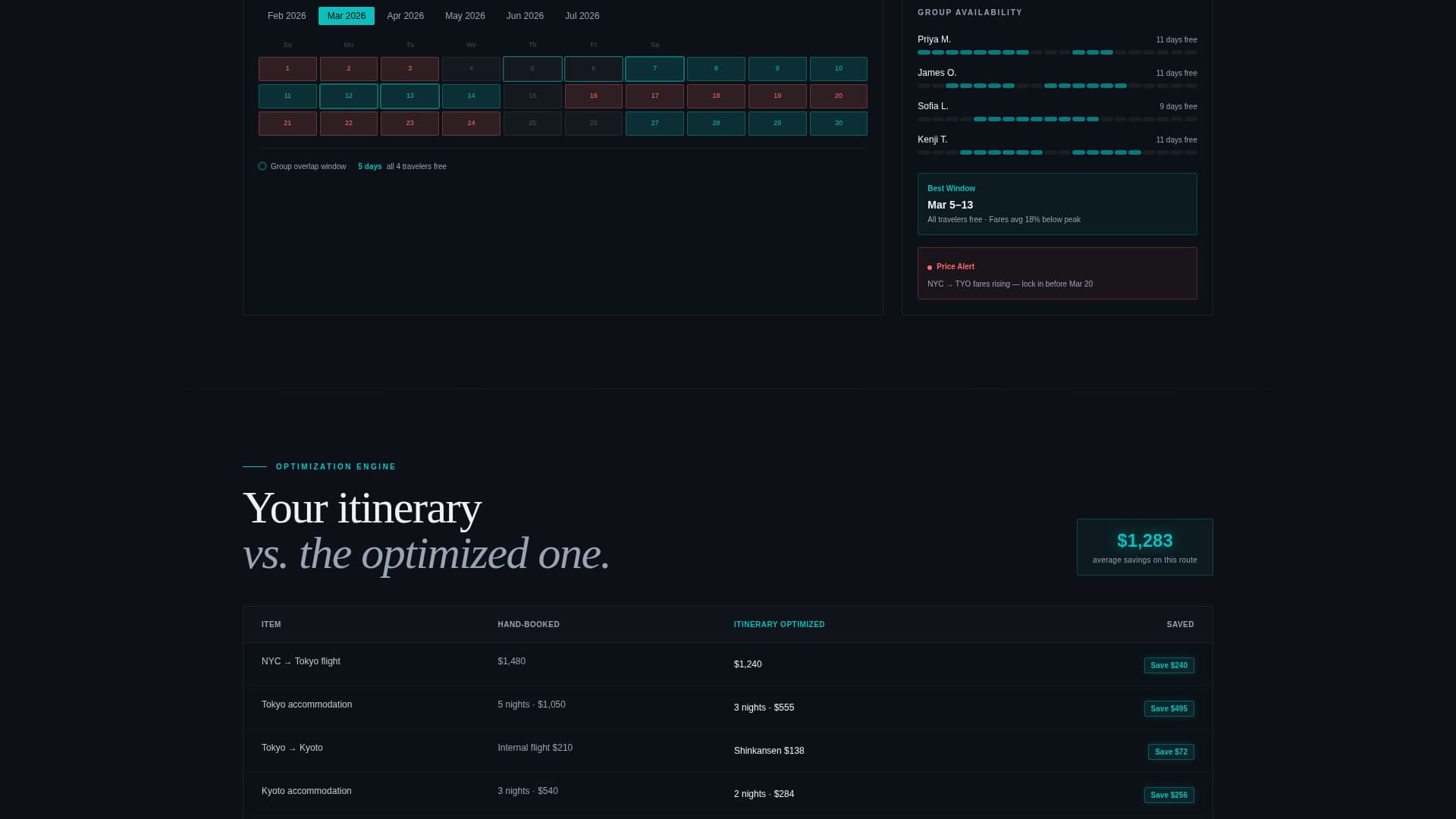 Itinerary - Seamless Travel Landing Page Template