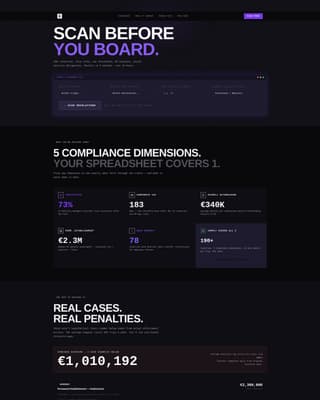 Comply - Brutalist Compliance Landing Page Template