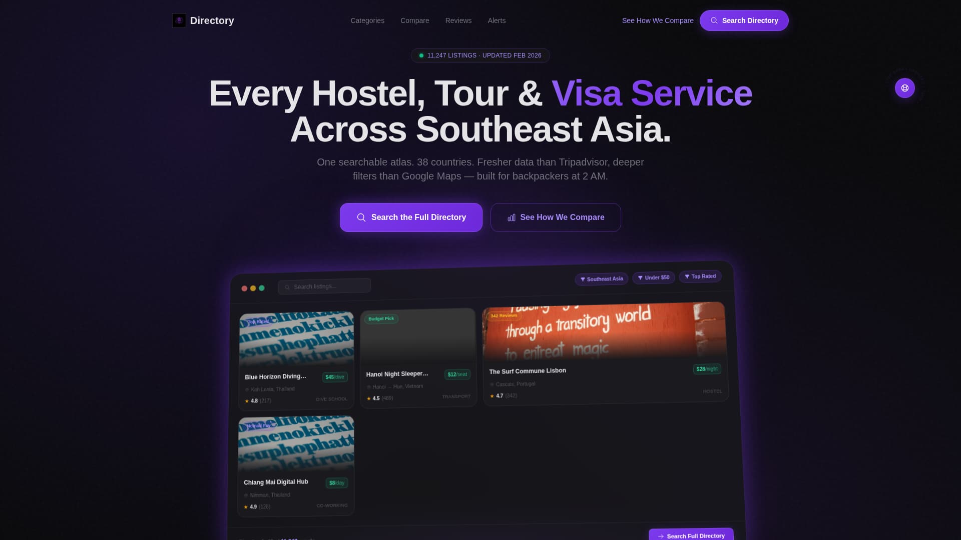 Atlas - Powerful Traveldirectory Landing Page Template