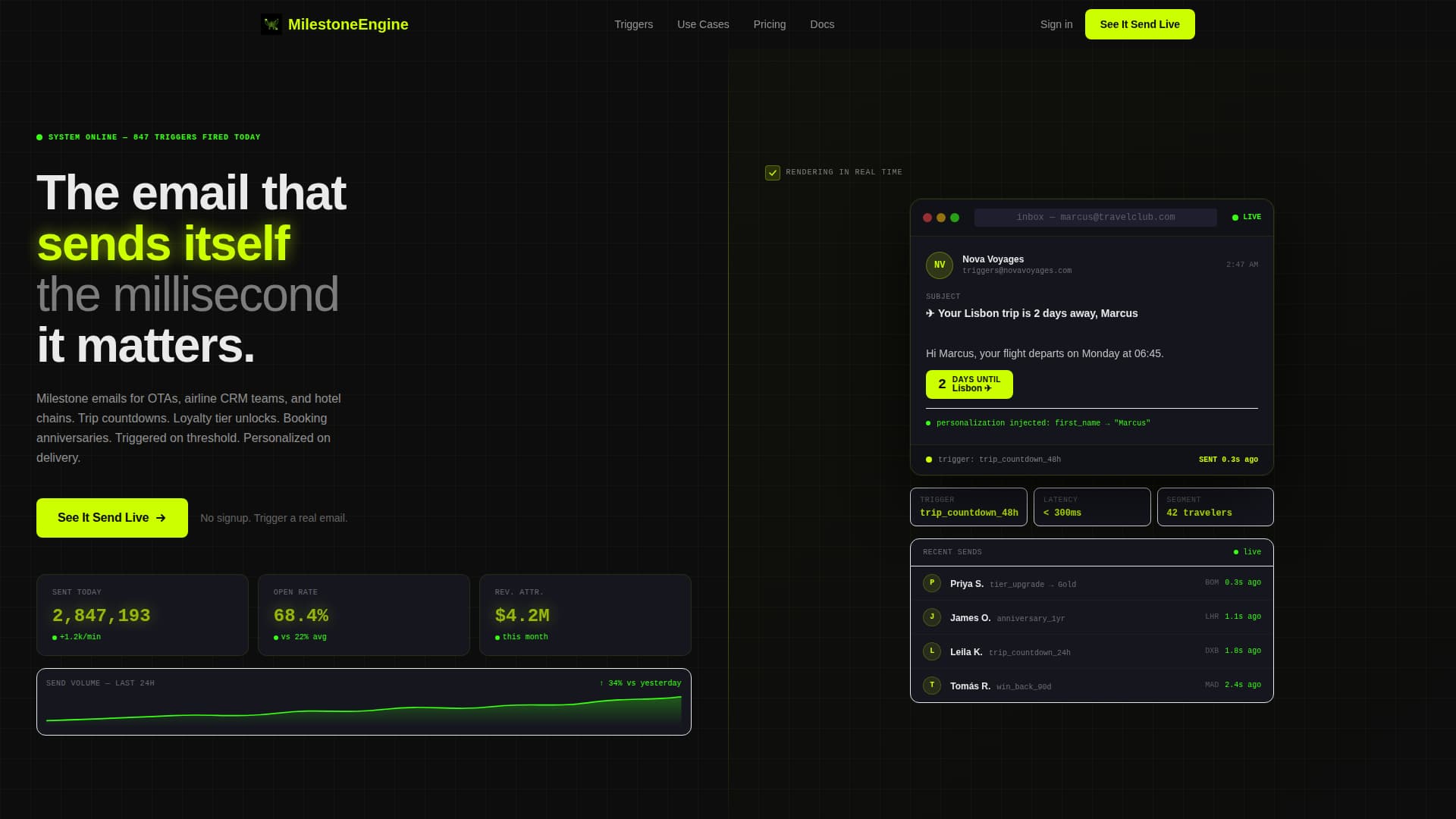 Ping - Automated Travel Landing Page Template