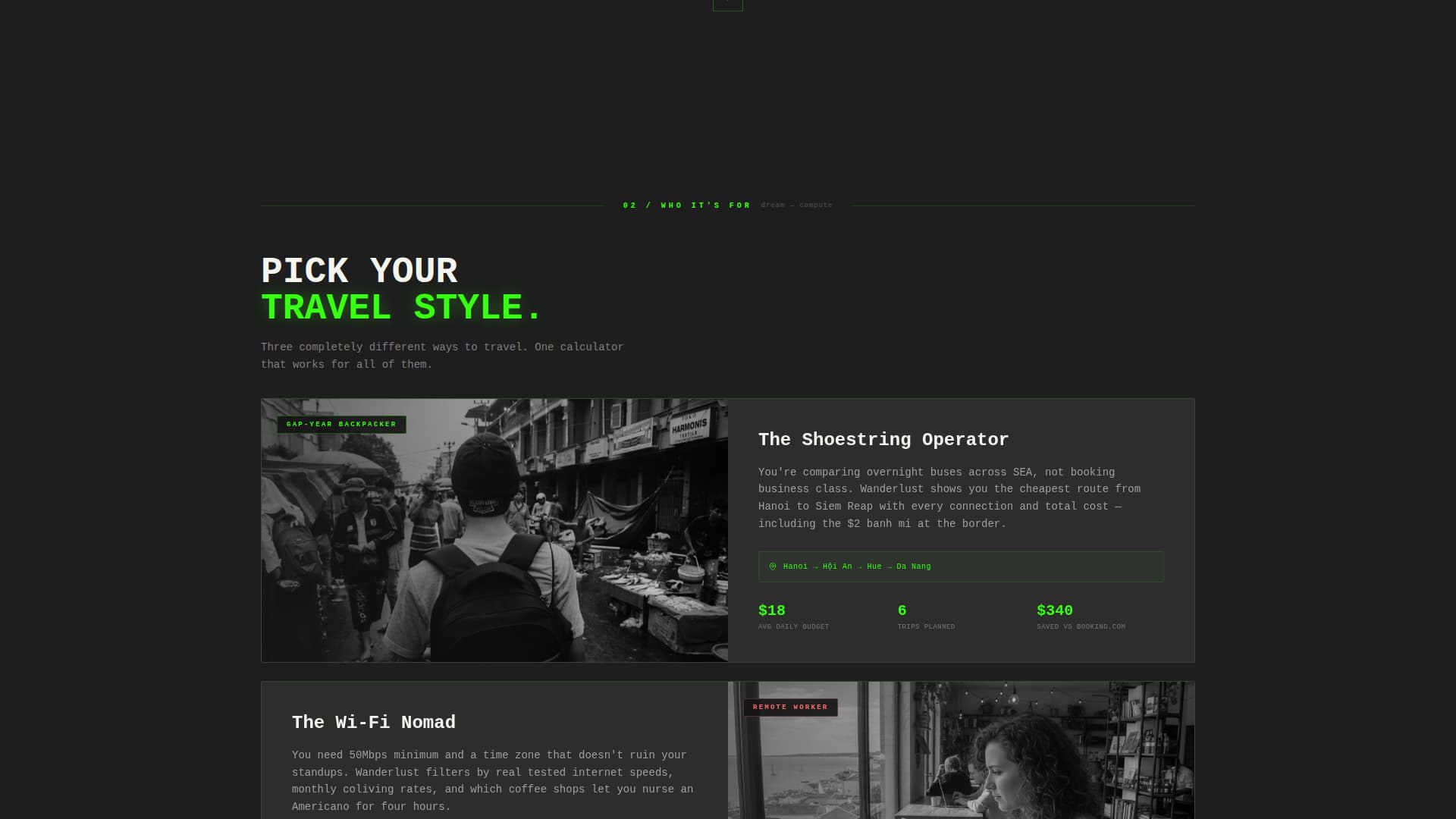 Wanderlust - Bold Travel Landing Page Template