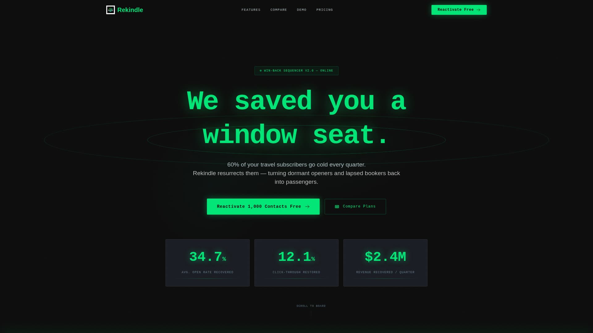 Ignite — Customer Reactivation Landing Page Template