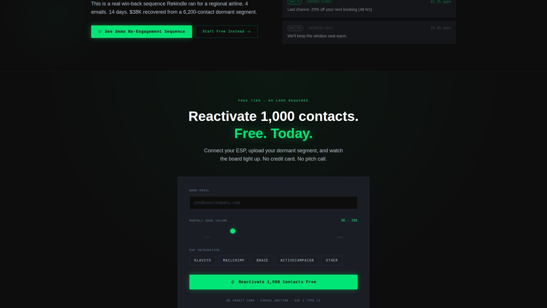 Ignite — Customer Reactivation Landing Page Template