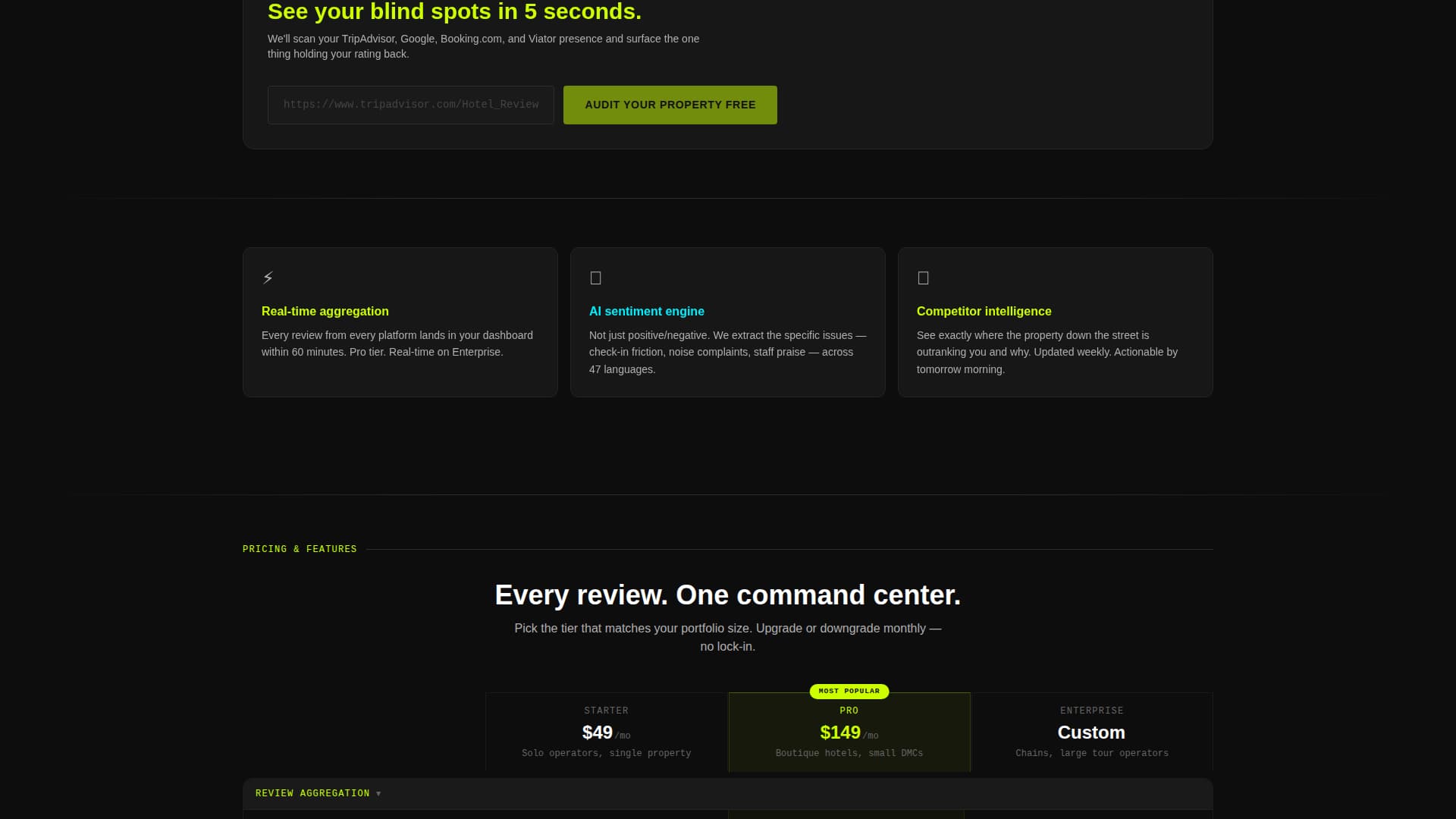 Reputationhub - Powerful Travelreview Landing Page Template