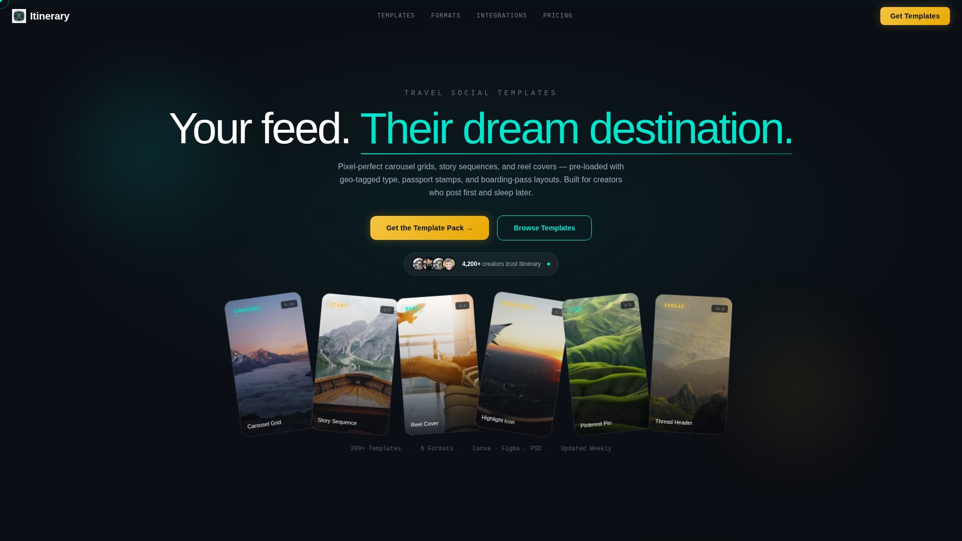 Itinerary - Stunning Travel Landing Page Template