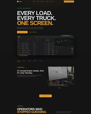 Fleet Logistics Trucking — Landing Page Template