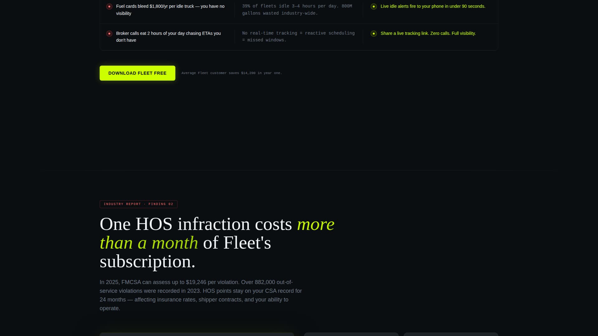 Fleet - Powerful Trucking Landing Page Template