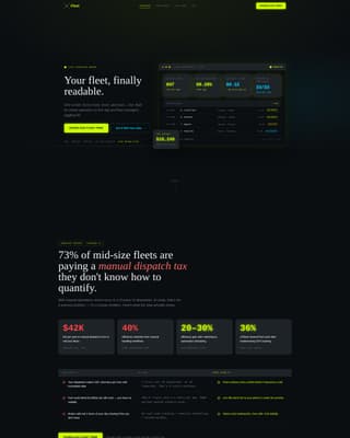 Fleet - Powerful Trucking Landing Page Template