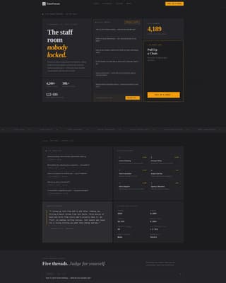 Staffroom - Industrial Tutoringcommunity Landing Page Template