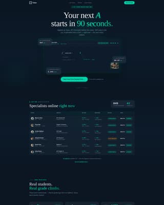 Tutorgrid - Instant Tutoring Landing Page Template