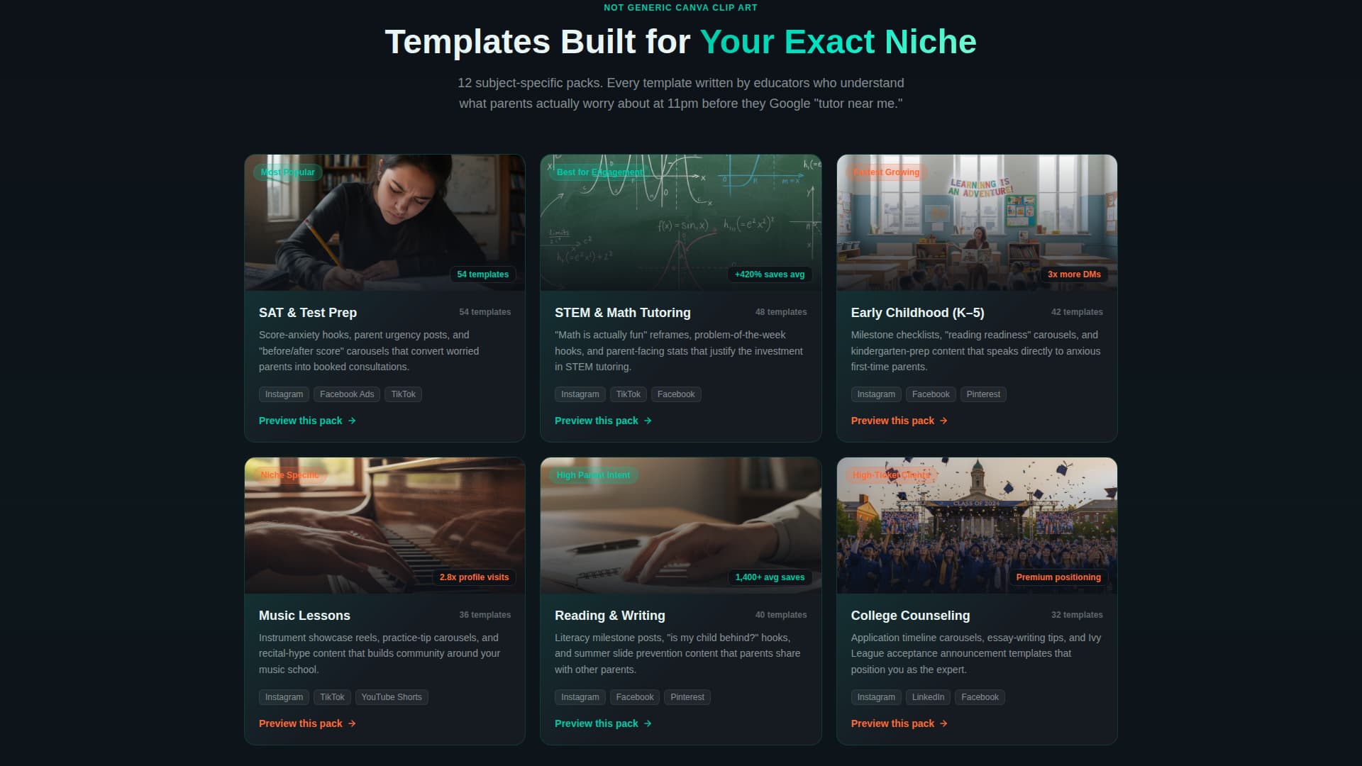 Catalyst - Powerful Tutoring Landing Page Template