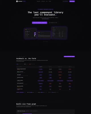 Voidvault - Powerful Component Landing Page Template