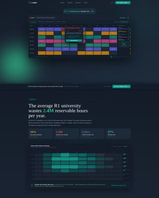 Ledger - Powerful University Booking Landing Page Template