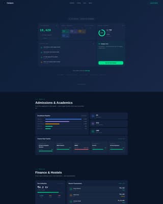 Campus - Powerful University Landing Page Template