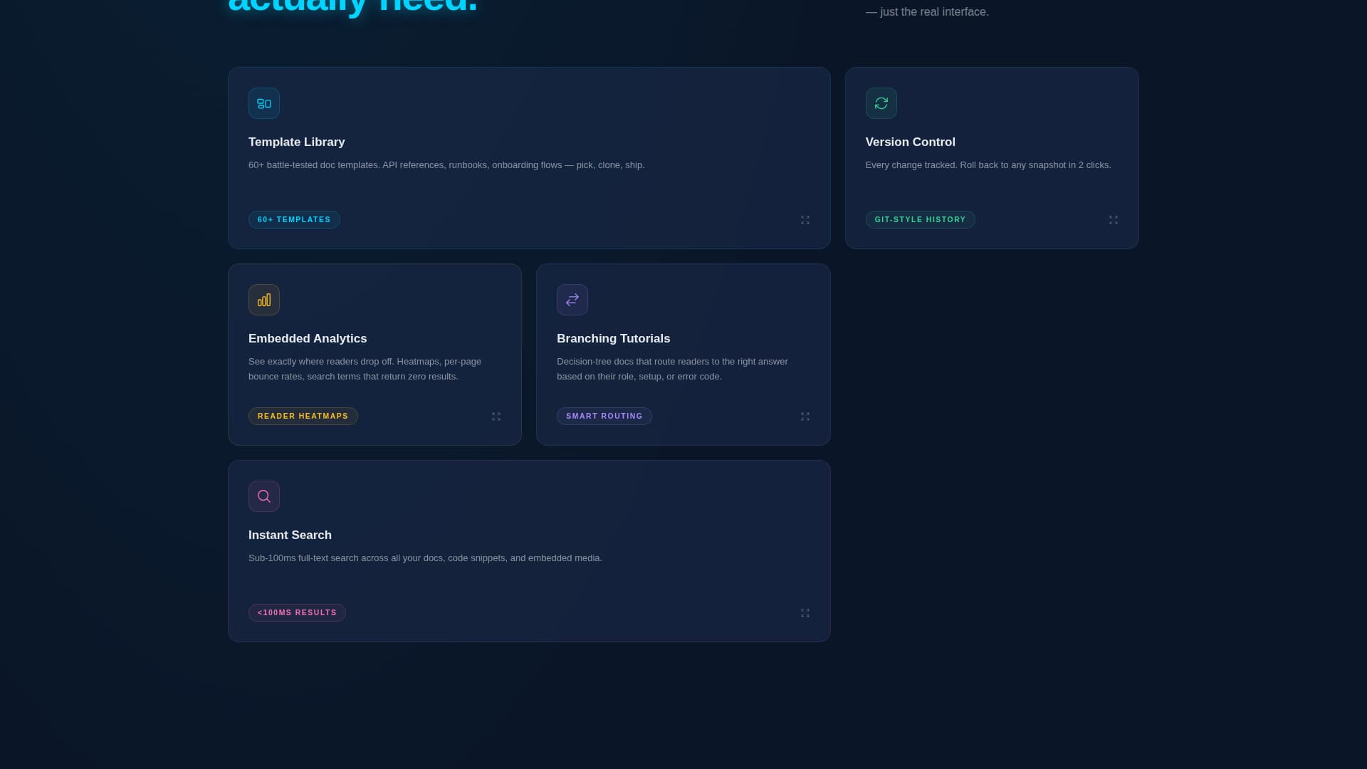 Guide - Powerful Documentation Landing Page Template