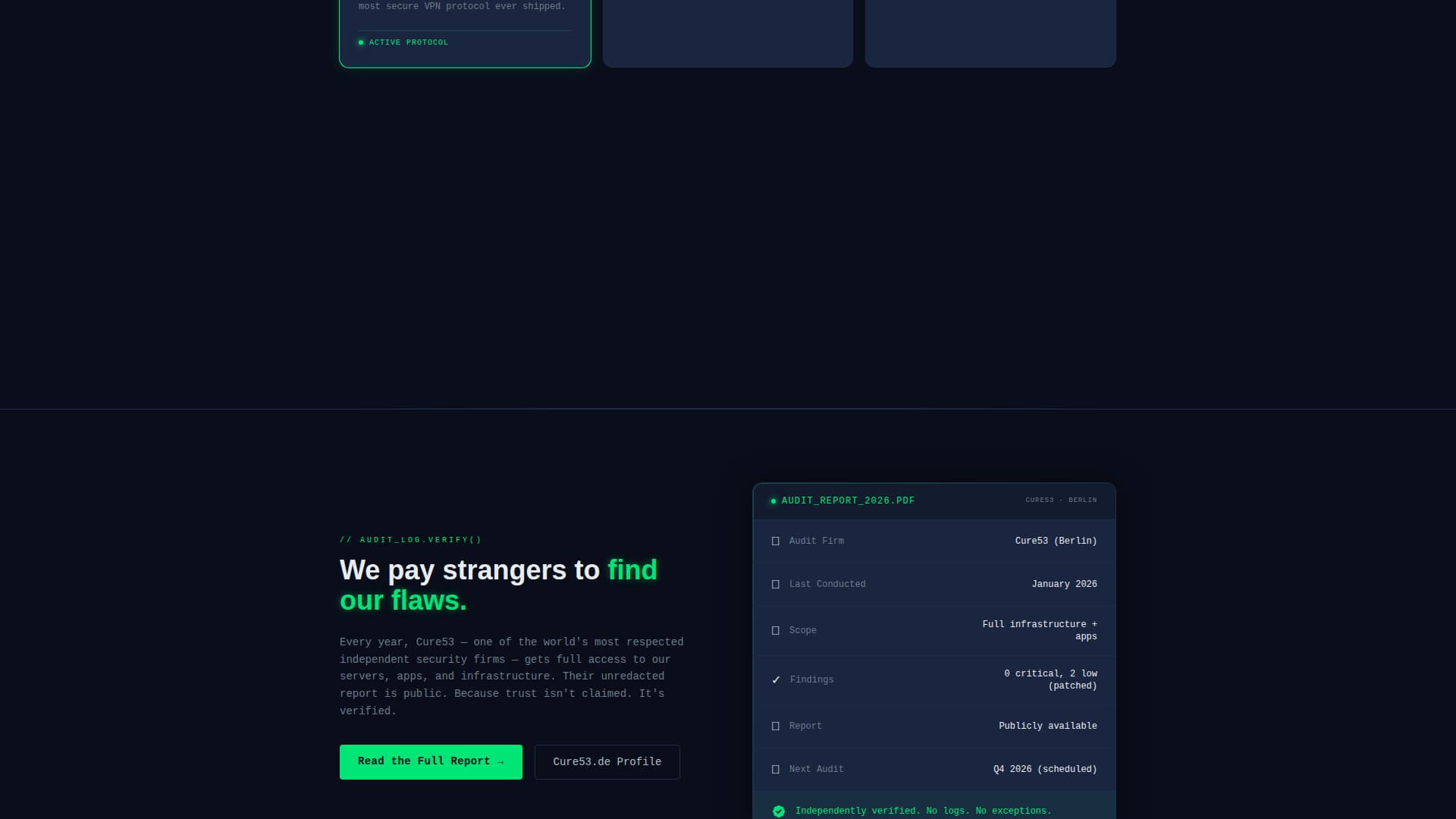 Shield - Encrypted VPN Landing Page Template