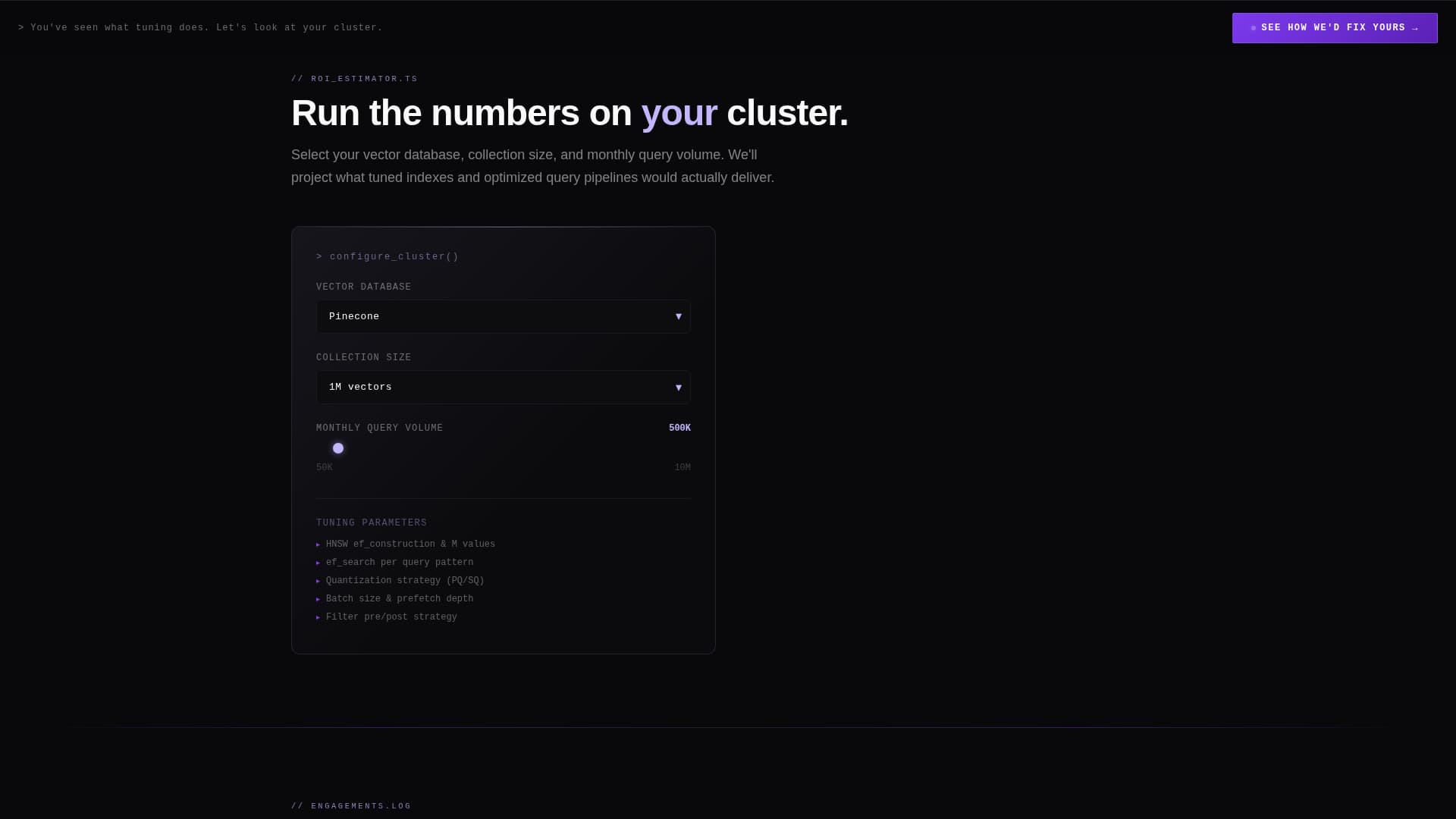 Vectortune - Precision Database Landing Page Template