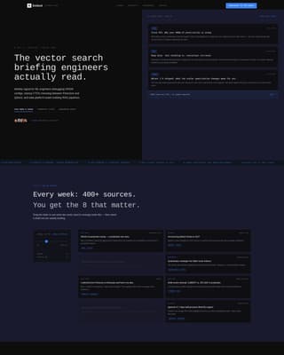 Embed - Precision Vectorsearch Landing Page Template