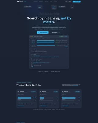 Vector - Powerful Database Landing Page Template
