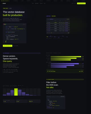 Embed - Powerful Vectordatabase Landing Page Template