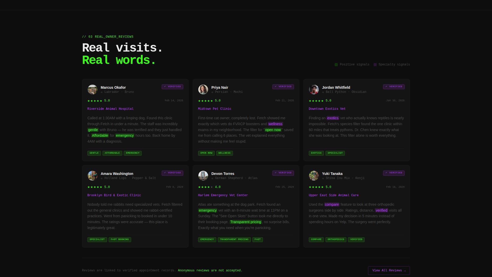 Fetch - Instant Veterinarianfinder Landing Page Template