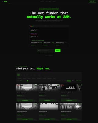 Fetch - Instant Veterinarianfinder Landing Page Template