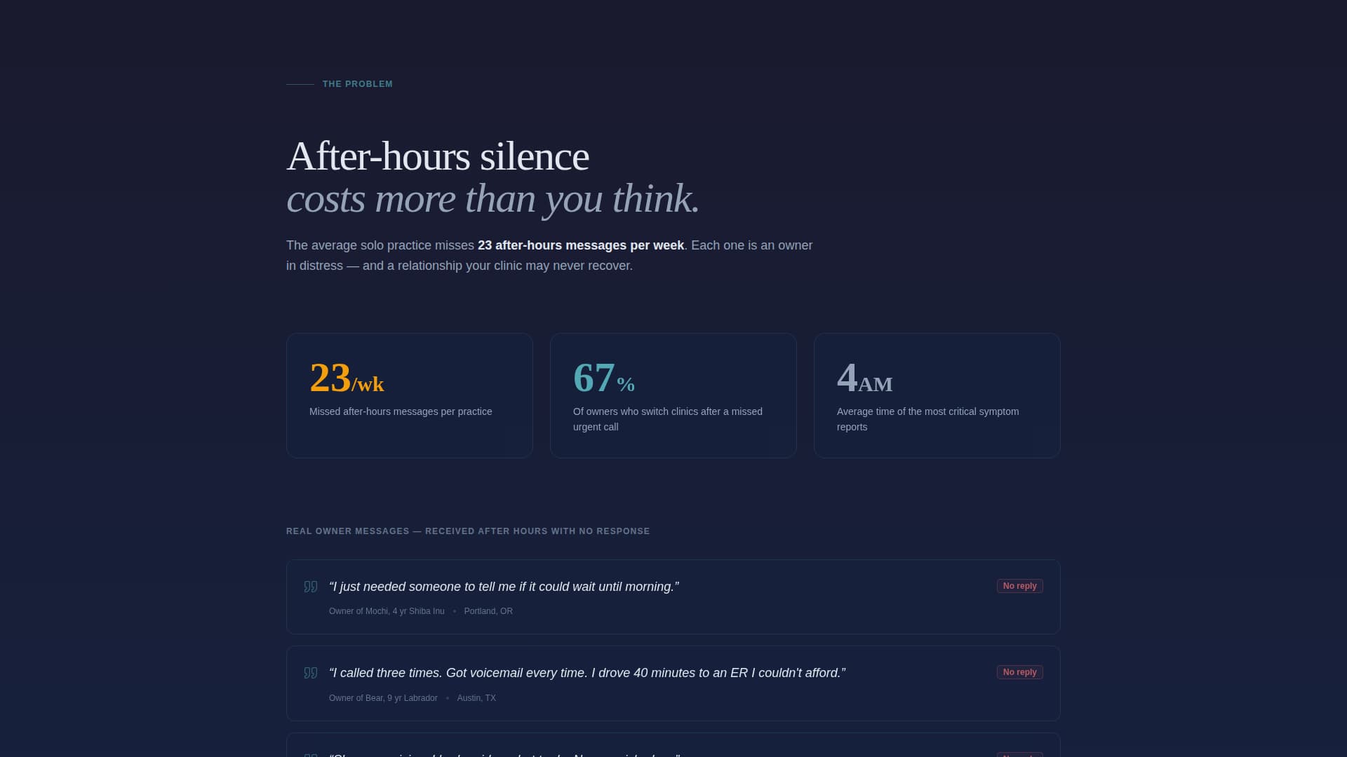 Animal Clinic Pro — Landing Page Template