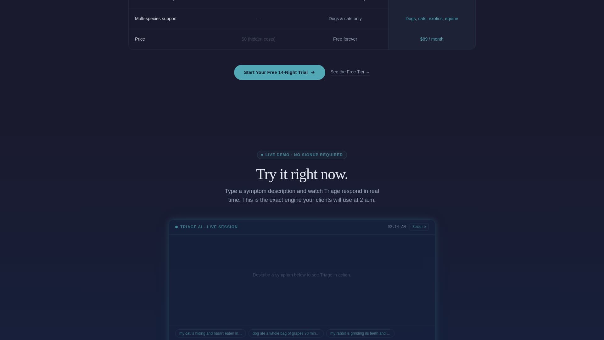Animal Clinic Pro — Landing Page Template