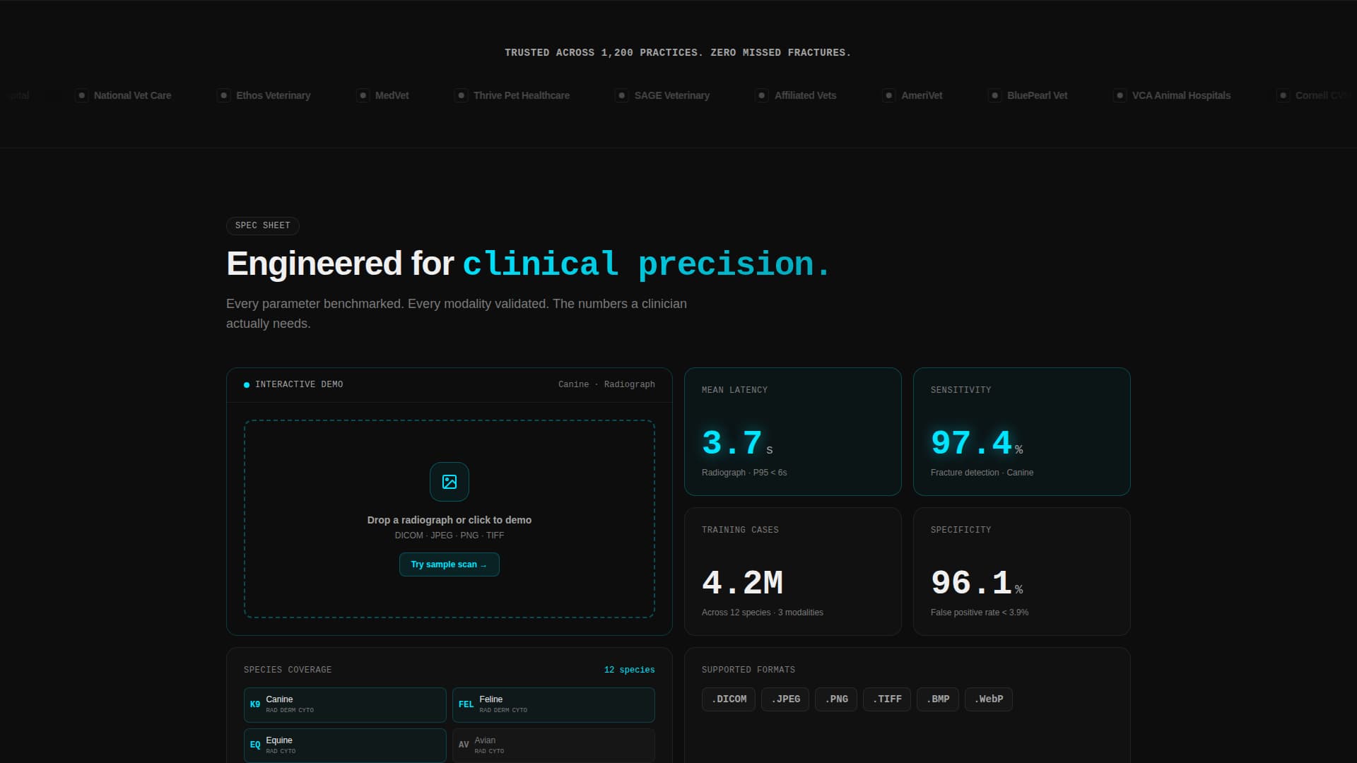 Diagnose - Instant Veterinary AI Landing Page Template