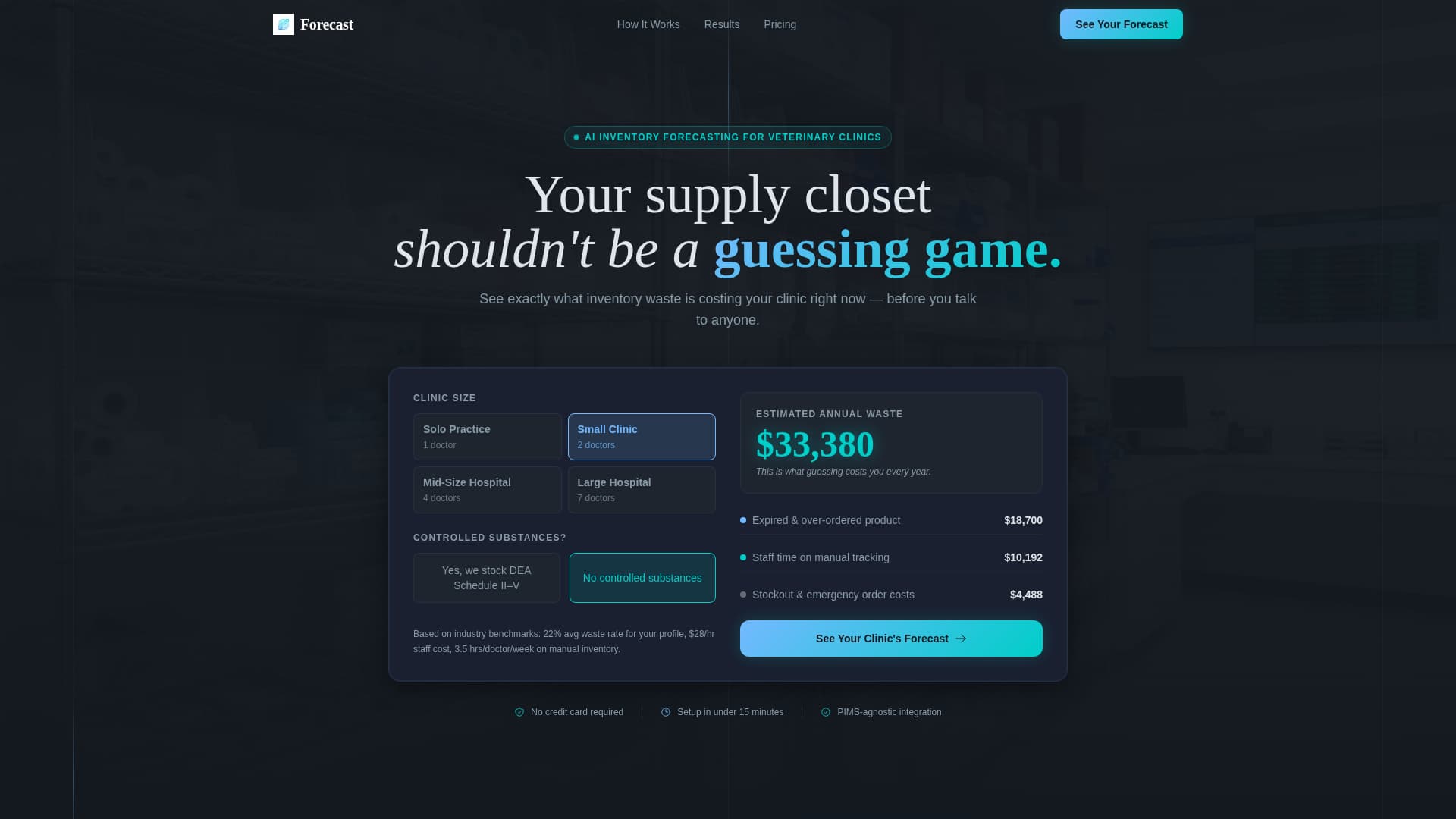 Forecast - Intelligent Veterinary Landing Page Template