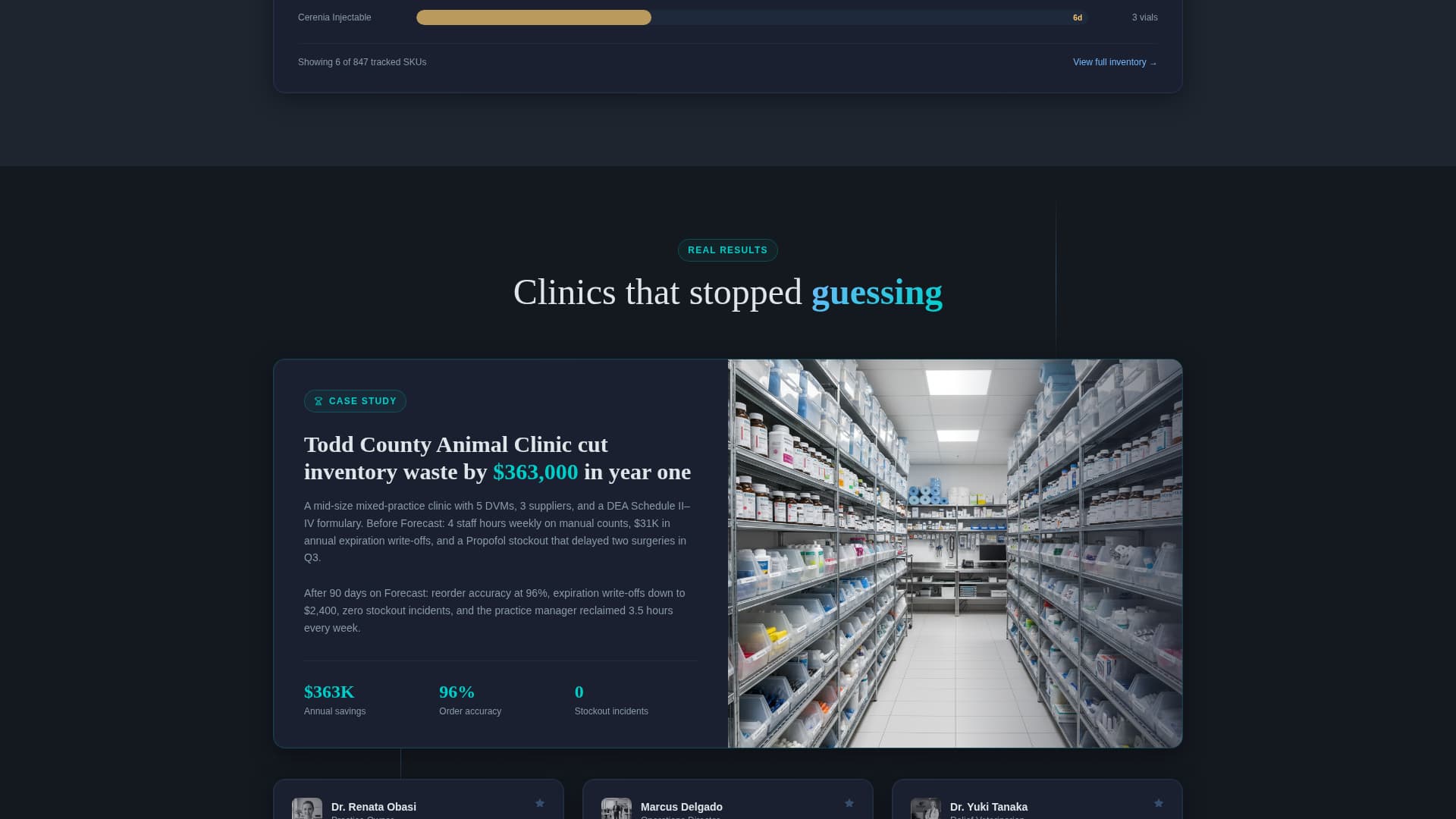 Forecast - Intelligent Veterinary Landing Page Template