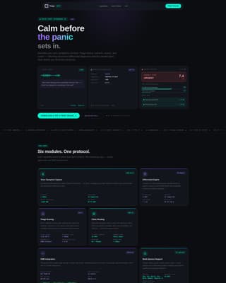 Triage - Intelligent Veterinary Landing Page Template