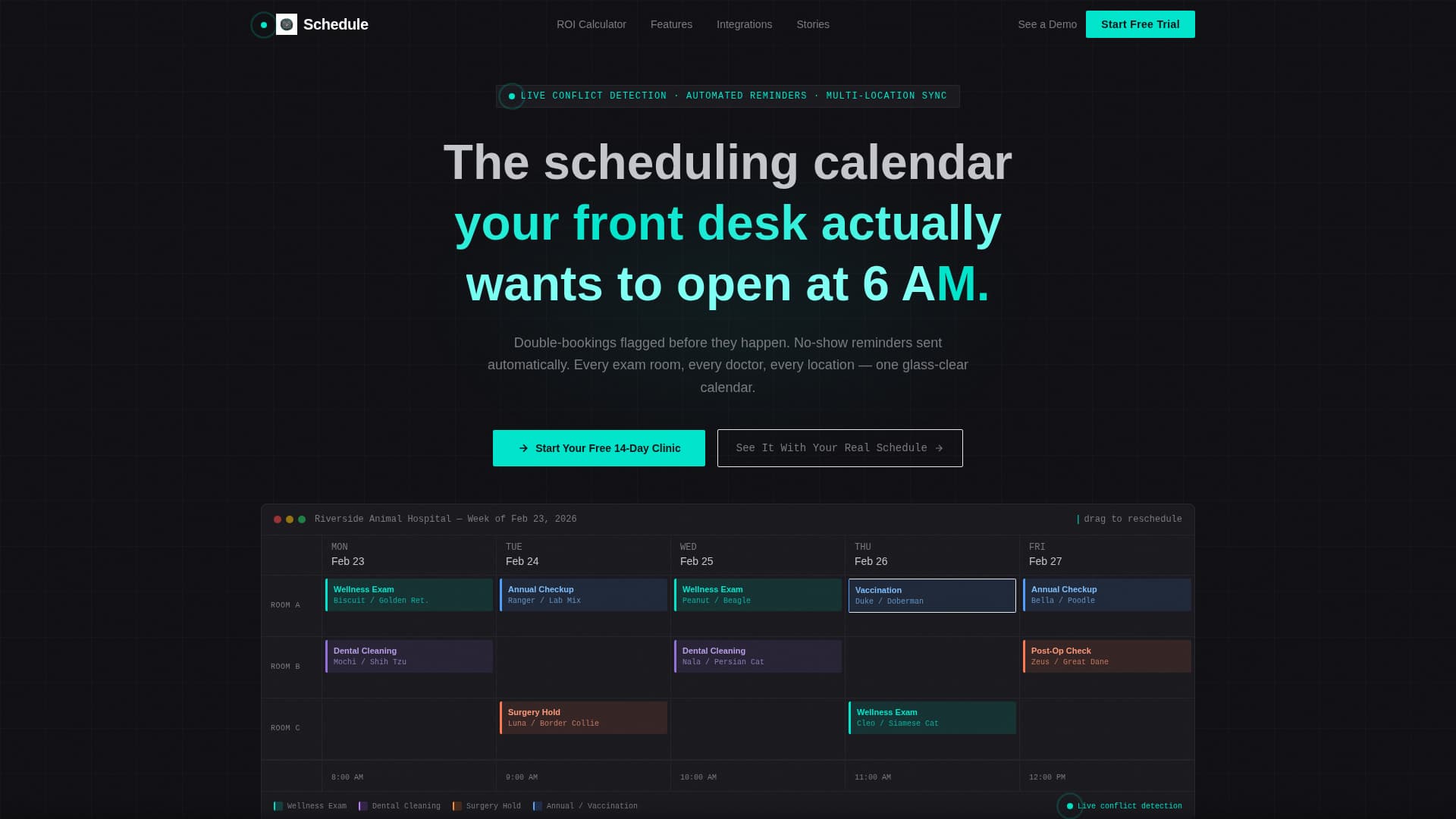Schedule - Powerful Veterinary Landing Page Template