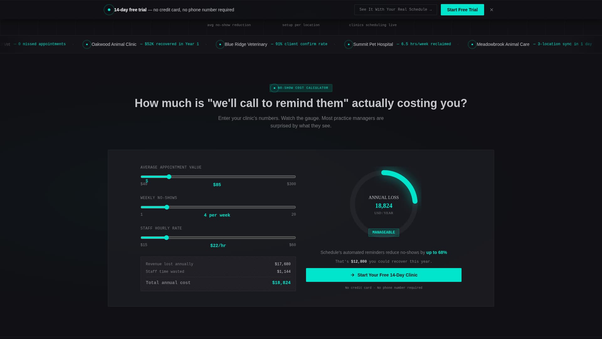 Schedule - Powerful Veterinary Landing Page Template
