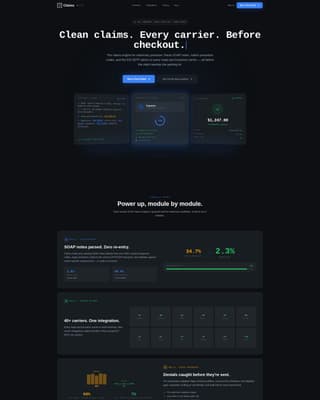 Claims - Precision Veterinary Landing Page Template